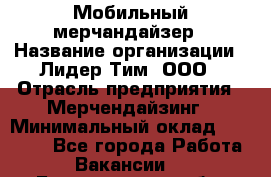 Мобильный мерчандайзер › Название организации ­ Лидер Тим, ООО › Отрасль предприятия ­ Мерчендайзинг › Минимальный оклад ­ 17 500 - Все города Работа » Вакансии   . Белгородская обл.,Белгород г.